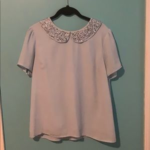 Baby blue blouse